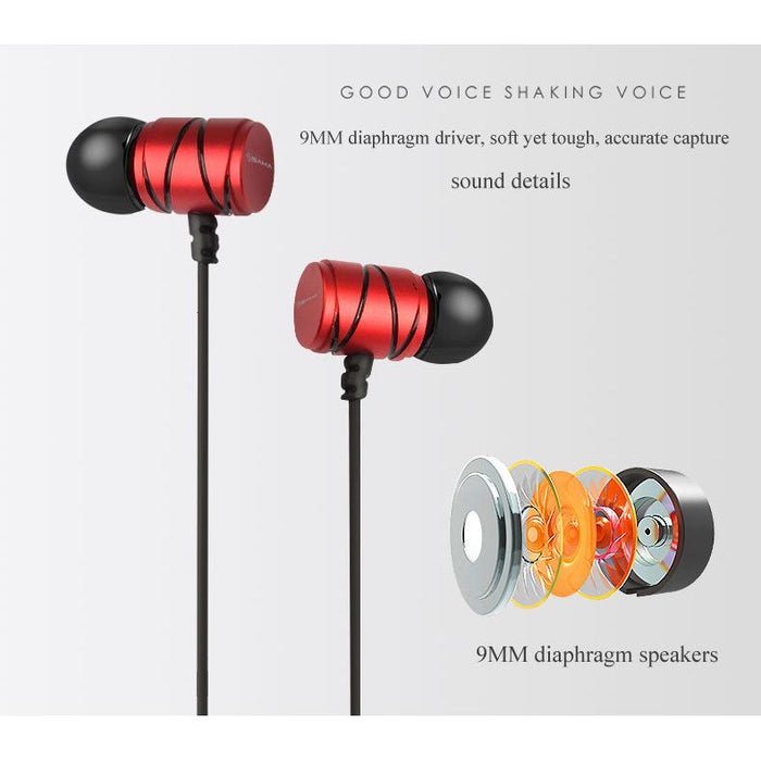 [2 Pack] Earphone In-Ear intelligent With Noise Canceling, 1.2m