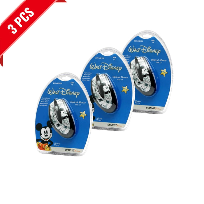 [3 Pack] Disney Mickey Mouse 800 DPI Optical Mouse