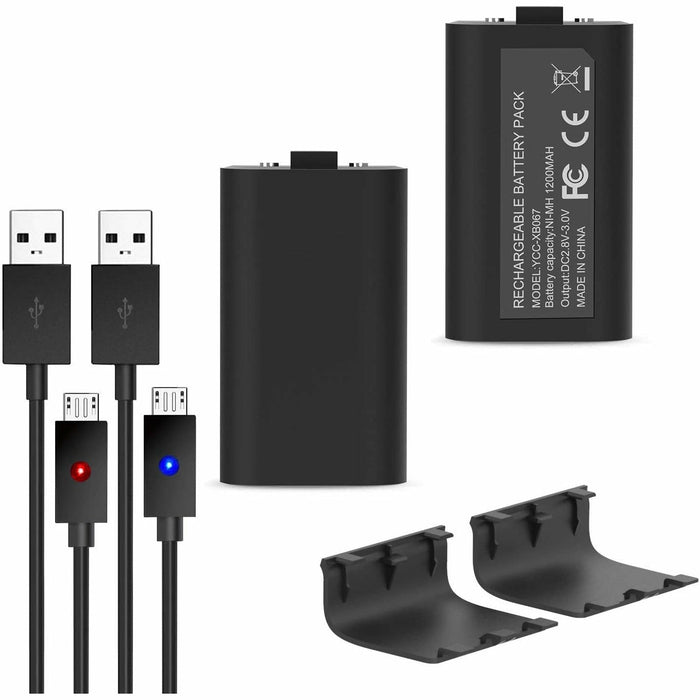 Xbox One Battery Pack, 2PCS x 1200 mAh Elite Rechargeable Battery...-brands-world.ca