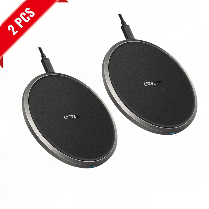 [2 Pack] UGREEN 10W Wireless Charging Pad with Intelligent LED Indicator