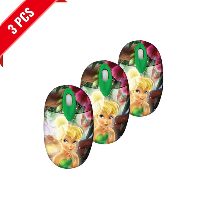 [3 Pack] Disney Fairy-Themed 800 DPI USB Optical Mouse