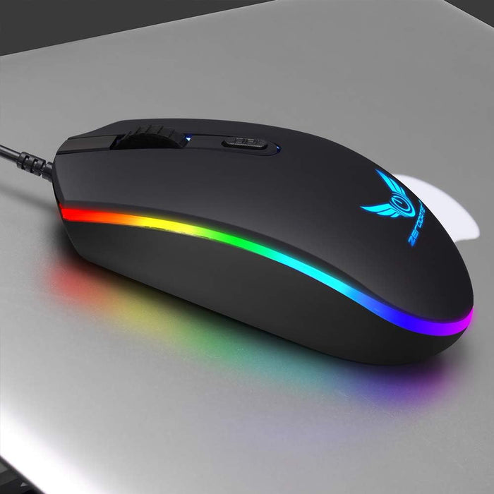 RGB Wired Gaming Mouse 1600dpi (Black)