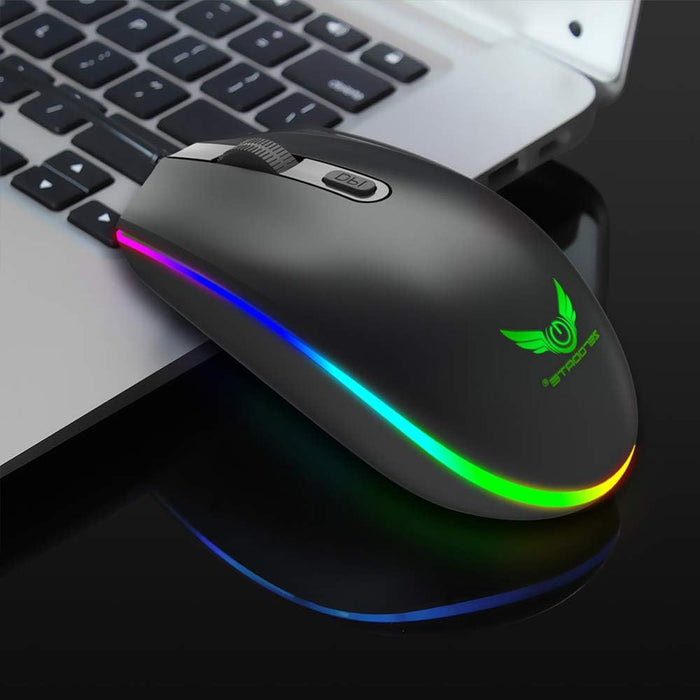 RGB Wired Gaming Mouse 1600dpi (Black)