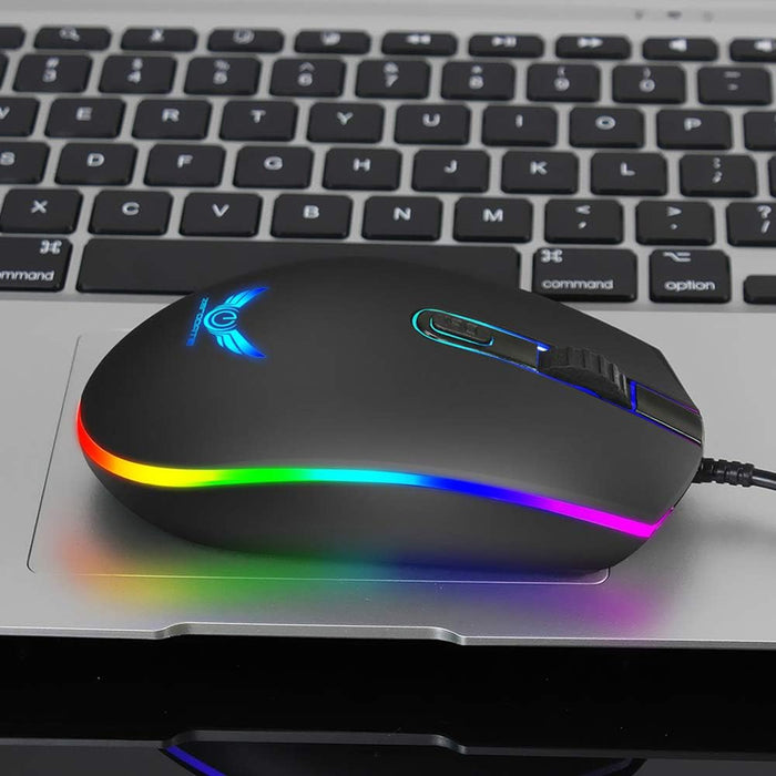 RGB Wired Gaming Mouse 1600dpi (Black)