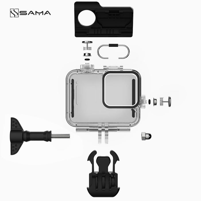 SAMA Go Pro Hero8 Waterproof Housing Case SACH-088-Heavy Duty Camera Cases-SAMA-brands-world.ca