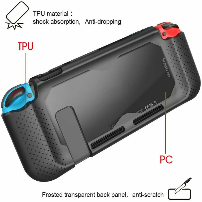 Smatree Hard Protective Case with Screen Protector for Nintendo Switch - All-Around Protection and Enhanced Comfort