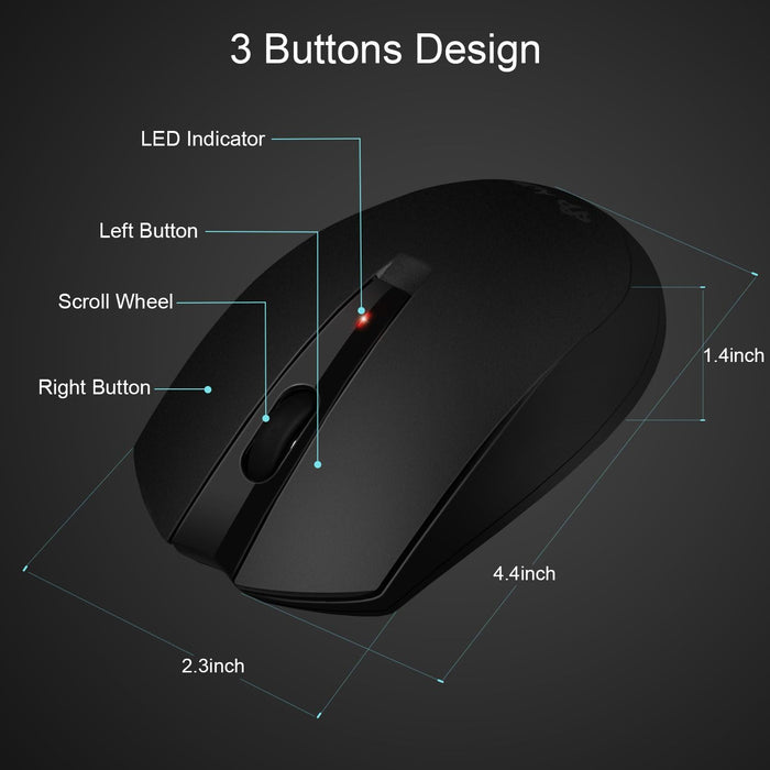 Type C Wireless Mouse, AURTEC 2.4GHz USB-C Wireless Mice for Laptop and More USB-C Devices