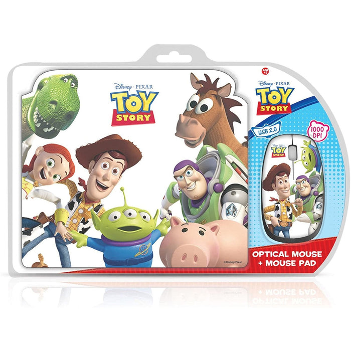 [3 Pack] Disney Toy Story Optical Mouse and Mouse Pad Set