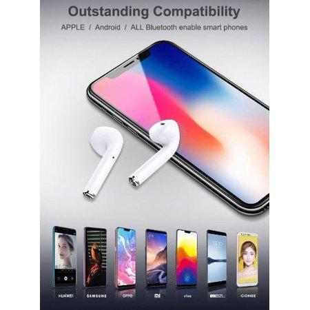 SAMA Wireless Earbuds 5.0 with wireless Charging case/popup function/auto Connect + FREE Silicon Case