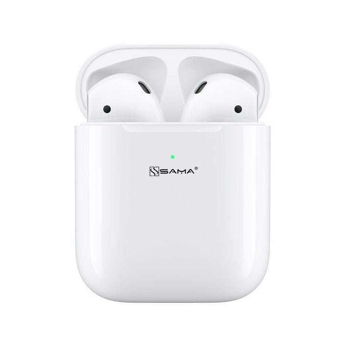 SAMA Wireless Earbuds 5.0 with wireless Charging case/popup function/auto Connect + FREE Silicon Case