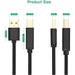 [10 Pack] USB Printer Cable USB 2.0 A Male to B Male 5M-USB Cables-V-MAX-brands-world.ca
