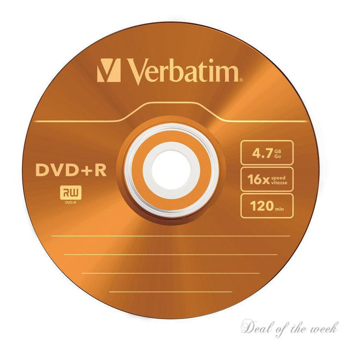 [10 PACK ] VERBATIM 43556 DVD+R COLOR SLIM PACK 5-CD & DVD Blank-VERBATIM-brands-world.ca