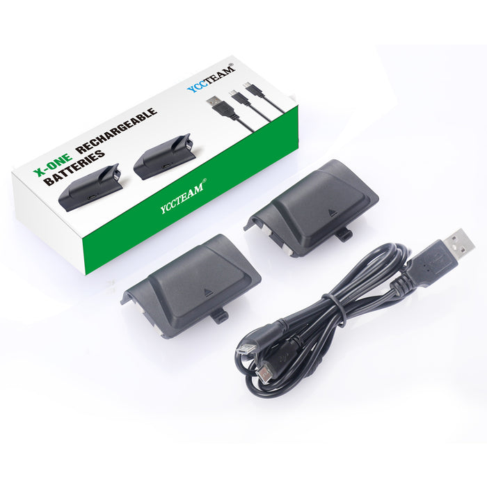 Rechargeable Battery Pack for Xbox One Controllers – 2 x 1200mAh Ni-MH Batteries with LED Charging Indicator