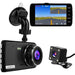 【2021 New Version】CHORTAU Dual Dash Cam Full HD 1080P 170° Camera 4.0...-Backup Cameras-CHORTAU-brands-world.ca