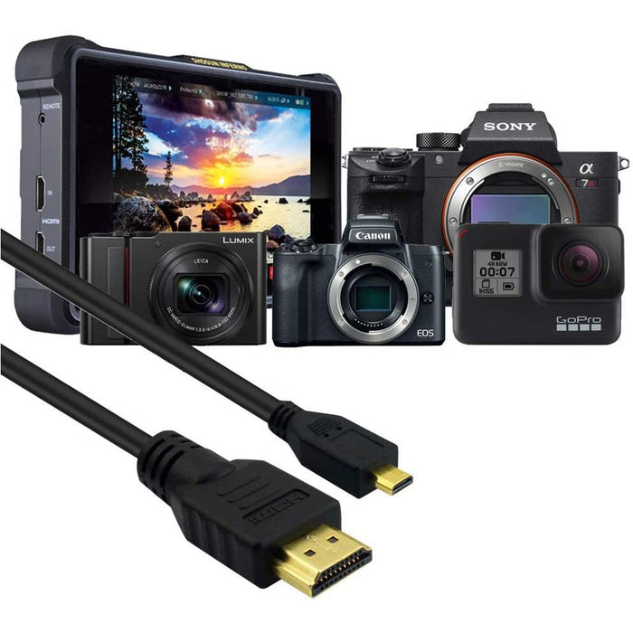 [2Pack] HDMI to Micro HDMI Cable 5ft/1.5M-Video Display Adapters-V-MAX-brands-world.ca