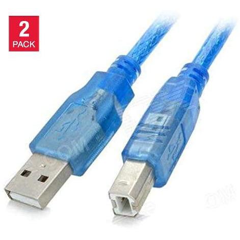 [2Pack] PRINTER CABLE 1.8 M USB 2,0 CB-193-180-USB Cables-ETON-brands-world.ca