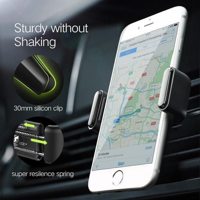 [2Pack] UGREEN Car Phone Mount Car Cradle Air Vent 360 ° Rotatable 3"-6.5" Phone Holder-Phone Ring Holders & Grips-UGREEN-brands-world.ca