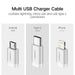 [2Pack] UGREEN Micro USB with Lightning & USB C 1.5M (3 in 1) Data Cable Silver White-USB C Cable-UGREEN-brands-world.ca