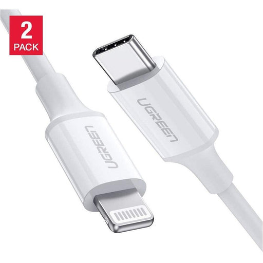 [2Pack]UGREEN USB C to Lightning Cable MFi Certified 3FT , White-USB C Cable-UGREEN-brands-world.ca