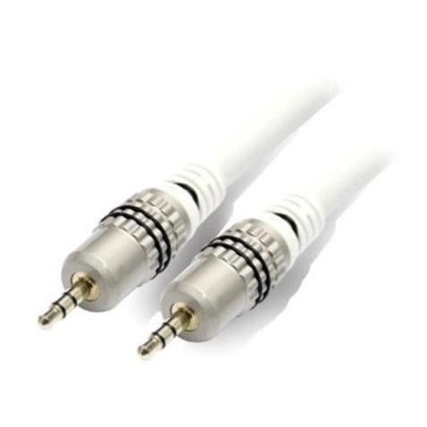 3.5 STM/M High Quality Cable 1m White-Audio Cables-V-MAX-brands-world.ca