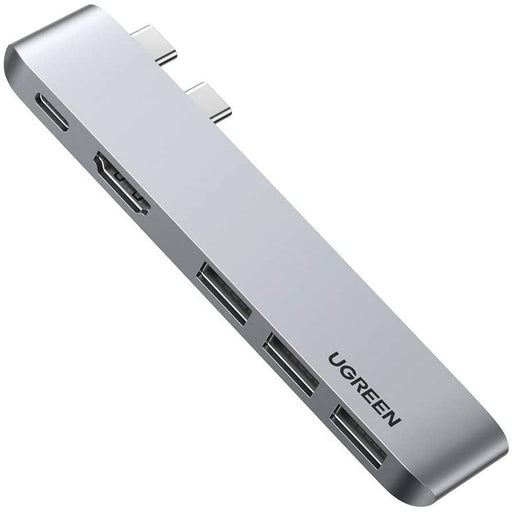 USB C hub for MacBook Pro 5 in 2 Type C to 4K HDMI, Thunderbolt silver UGREEN-brands-world.ca