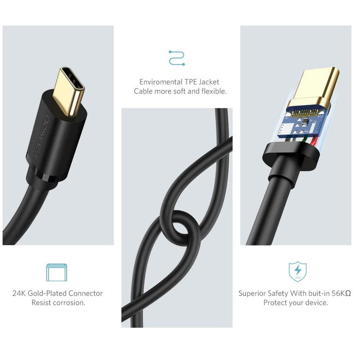 USB Type-C cable Type-C to 3.0 charging fast charger cable 3 feet UGREEN-brands-world.ca