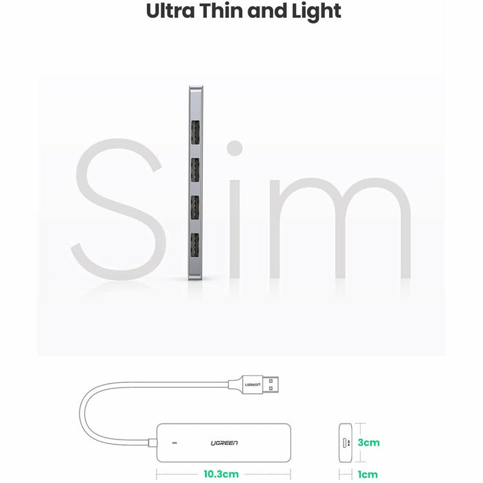 4-port USB 3.0 hub ultra-thin high-speed splitter portable... UGREEN-brands-world.ca