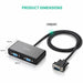 VGA Splitter Cable,2 Black Monitor Y Adapter Male to UGREEN-brands-world.ca