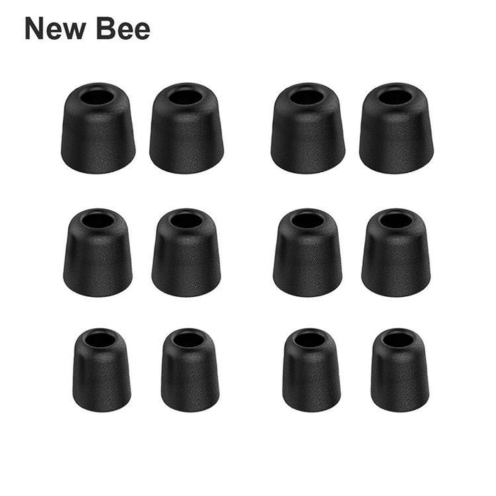 [6 Pairs] Earphone Tips New Bee 12pcs Premium Replacement Earbud Tips Blocking Out Ambient Noise-Headphone Accessories-SAMA-brands-world.ca