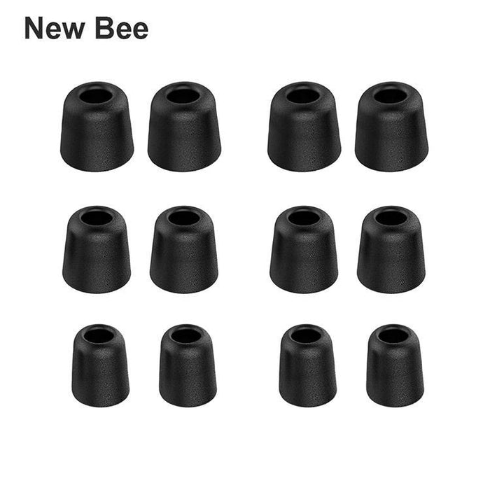 [6 Pairs] Earphone Tips New Bee 12pcs Premium Replacement Earbud Tips Blocking Out Ambient Noise-Headphone Accessories-SAMA-brands-world.ca