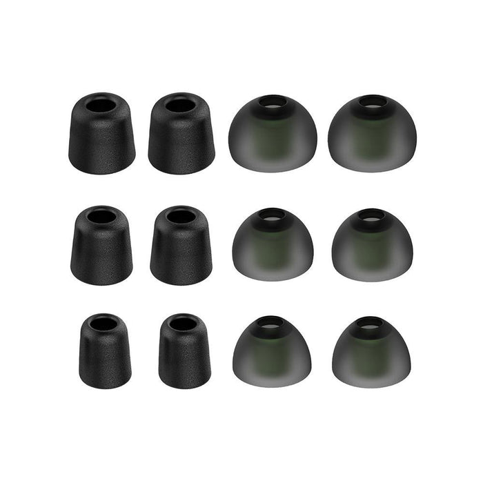 [6 Pairs] Earphone Tips New Bee 12pcs Premium Replacement Earbud Tips Blocking Out Ambient Noise-Headphone Accessories-SAMA-brands-world.ca