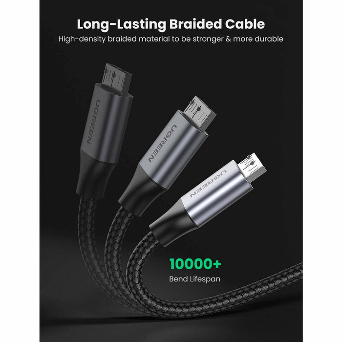 Micro USB 3.0 cable A male to B nylon braided data... UGREEN-brands-world.ca