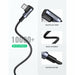 USB C Cable Right Angle 90 Degree Nylon Braid Type C 6 Feet UGREEN-brands-world.ca