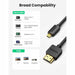 Micro HDMI to Male High Speed Cable with Ethernet 3 feet UGREEN-brands-world.ca