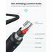 3.5mm audio cable braided male to stereo auxiliary Aux jack 10 feet UGREEN-brands-world.ca