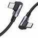 USB C to C cable, 90 degree right angle C 2.0 60W PD fast 3 feet UGREEN-brands-world.ca