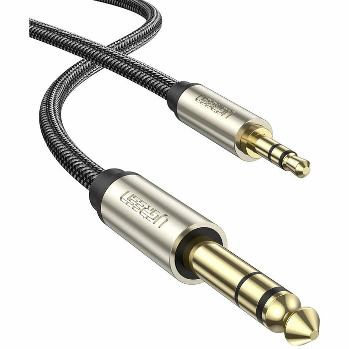 1/8 inch to 1/4 cable 3.5 mm male 6.35 mm TRS audio 6.5 ft UGREEN-brands-world.ca