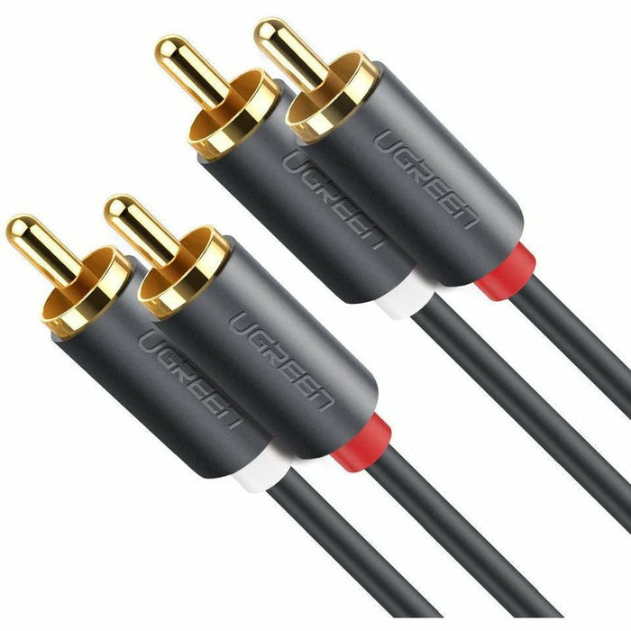2 RCA Revolution 2 Stereo Audio Cable Gold Plated Household 6.5 ft UGREEN-brands-world.ca