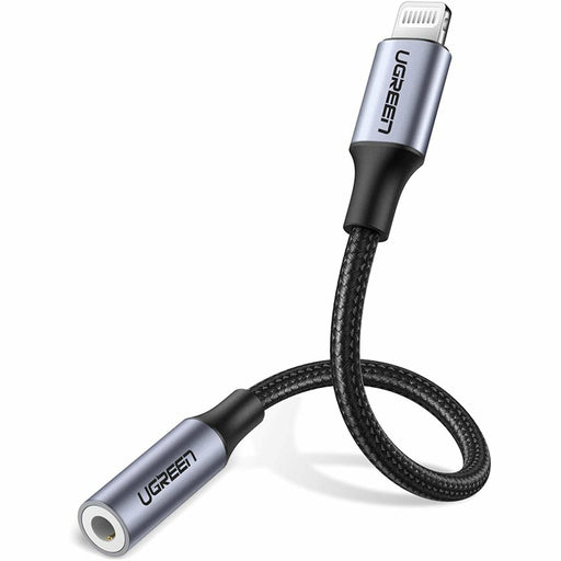 Lightning to 3.5mm gray headset adapter for iPhone MFi certified UGREEN-brands-world.ca