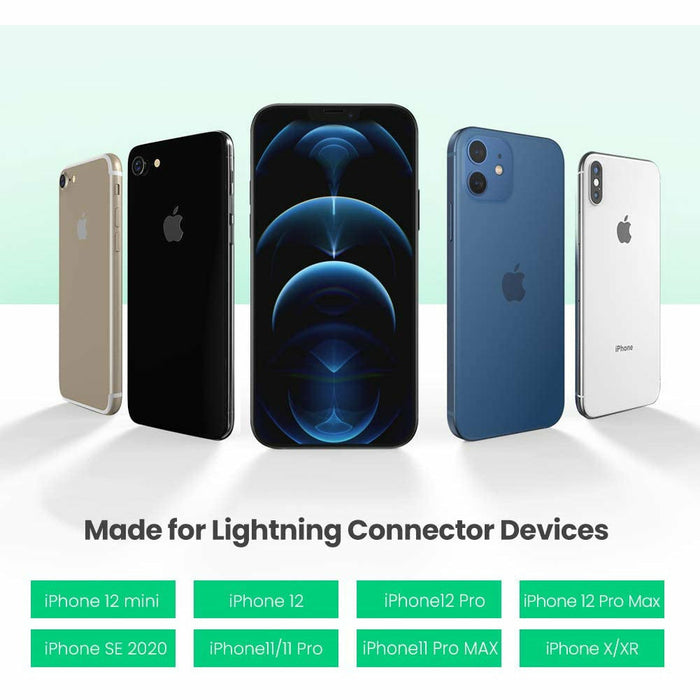 Lightning to 3.5mm gray headset adapter for iPhone MFi certified UGREEN-brands-world.ca