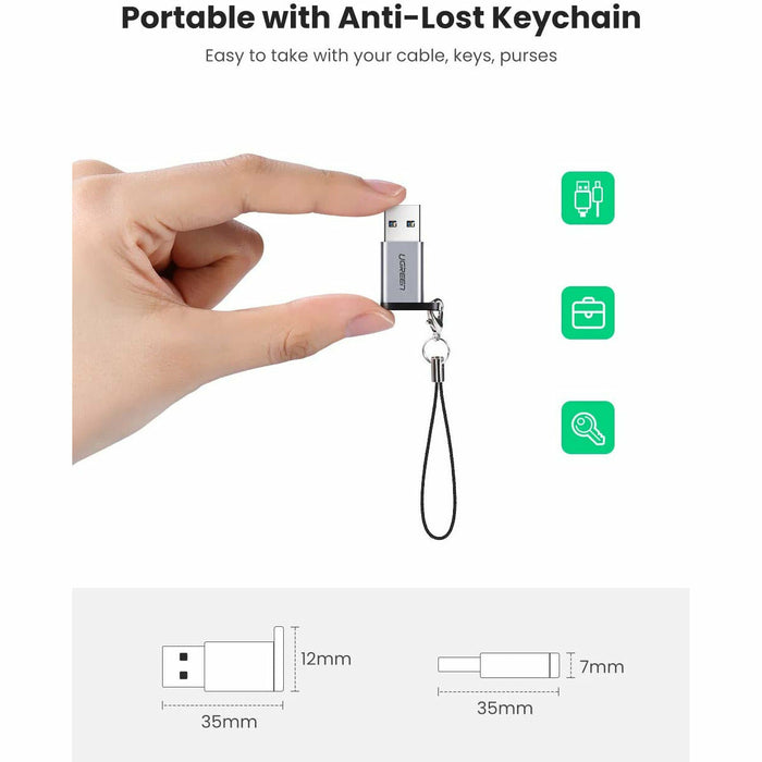 USB C Adapter 3.0 A male to C-type female converter connector... UGREEN-brands-world.ca