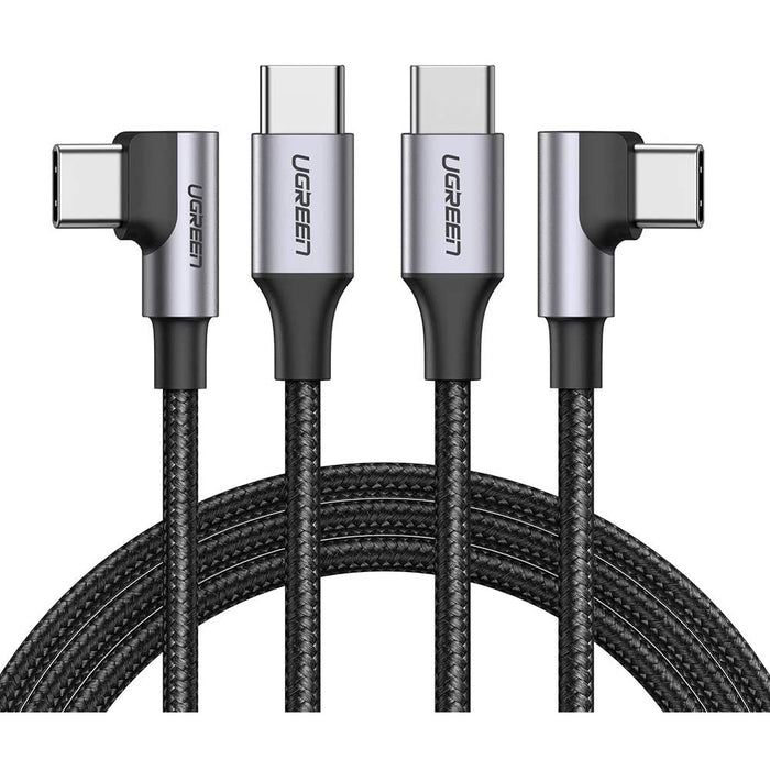 USB C to C cable right angle, 2 pack Type C 60W PD fast 6 feet UGREEN-brands-world.ca