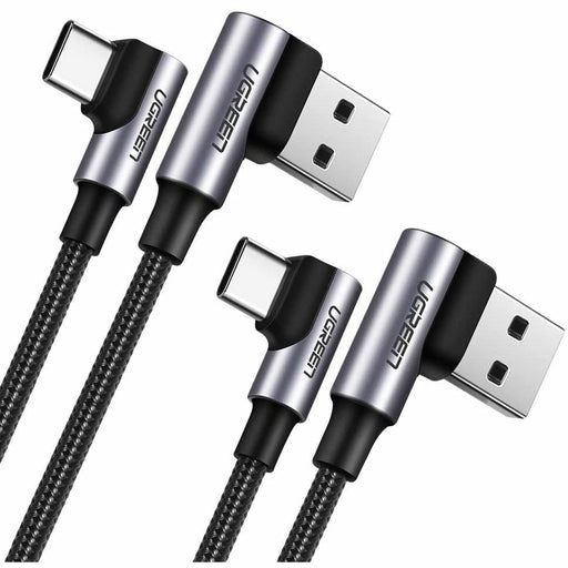 USB C cable 90 degrees 2 pack Type C 3A fast charging right 6 feet UGREEN-brands-world.ca
