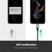 Lightning to 3.5mm gray headset adapter for iPhone MFi certified UGREEN-brands-world.ca