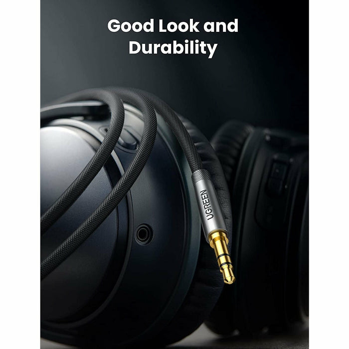 3.5mm audio cable braided male end to stereo auxiliary Aux jack line... UGREEN-brands-world.ca