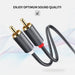 2 RCA Revolution 2 Stereo Audio Cable Gold Plated Household 6.5 ft UGREEN-brands-world.ca