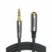 3.5mm male to female extension cable 6FT gray UGREEN-brands-world.ca