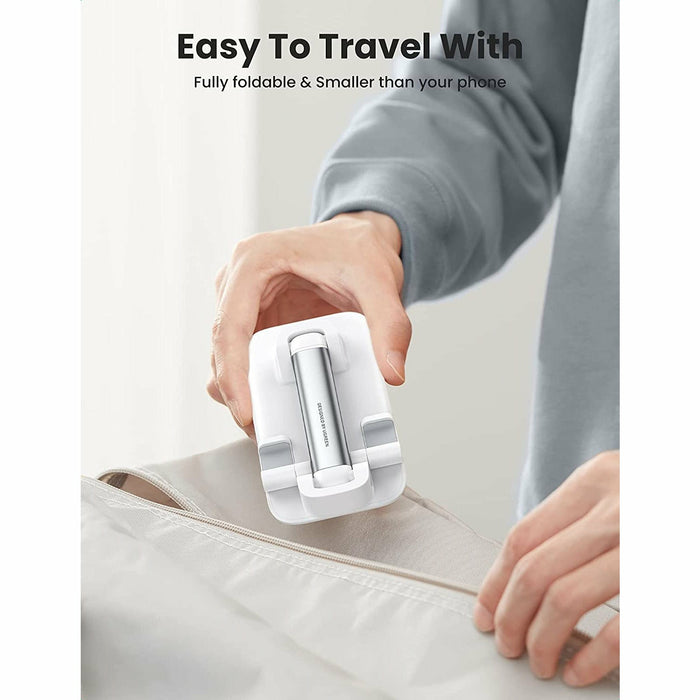 mobile phone holder, suitable for desktop foldable and adjustable white UGREEN-brands-world.ca