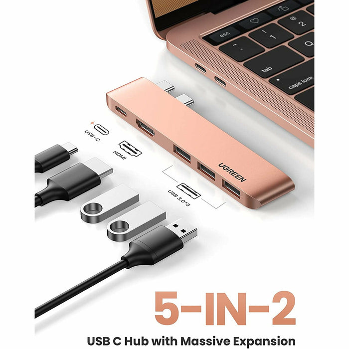 USB C hub is suitable for MacBook Pro 5-in-2 Type-C to 4K HDMI, Thunderbolt 3... UGREEN-brands-world.ca