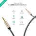 3.5mm audio cable professional HiFi revolution braided stereo 3 feet UGREEN-brands-world.ca